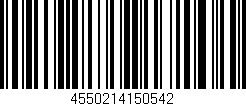 Código de barras (EAN, GTIN, SKU, ISBN): '4550214150542'