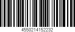 Código de barras (EAN, GTIN, SKU, ISBN): '4550214152232'