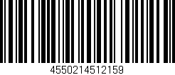 Código de barras (EAN, GTIN, SKU, ISBN): '4550214512159'