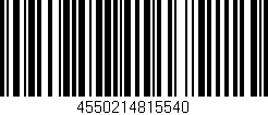 Código de barras (EAN, GTIN, SKU, ISBN): '4550214815540'