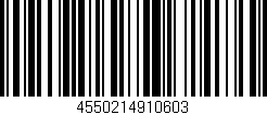 Código de barras (EAN, GTIN, SKU, ISBN): '4550214910603'