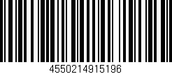 Código de barras (EAN, GTIN, SKU, ISBN): '4550214915196'