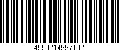 Código de barras (EAN, GTIN, SKU, ISBN): '4550214997192'