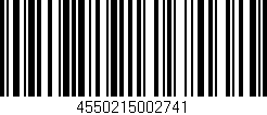 Código de barras (EAN, GTIN, SKU, ISBN): '4550215002741'