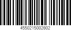 Código de barras (EAN, GTIN, SKU, ISBN): '4550215002802'