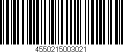 Código de barras (EAN, GTIN, SKU, ISBN): '4550215003021'