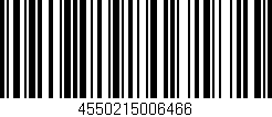 Código de barras (EAN, GTIN, SKU, ISBN): '4550215006466'