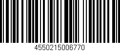 Código de barras (EAN, GTIN, SKU, ISBN): '4550215006770'