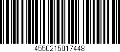 Código de barras (EAN, GTIN, SKU, ISBN): '4550215017448'
