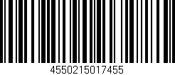 Código de barras (EAN, GTIN, SKU, ISBN): '4550215017455'