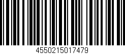 Código de barras (EAN, GTIN, SKU, ISBN): '4550215017479'