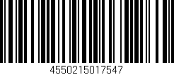 Código de barras (EAN, GTIN, SKU, ISBN): '4550215017547'
