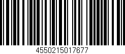 Código de barras (EAN, GTIN, SKU, ISBN): '4550215017677'