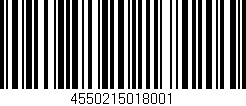 Código de barras (EAN, GTIN, SKU, ISBN): '4550215018001'