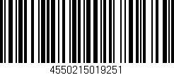 Código de barras (EAN, GTIN, SKU, ISBN): '4550215019251'