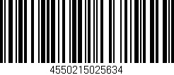 Código de barras (EAN, GTIN, SKU, ISBN): '4550215025634'