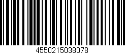 Código de barras (EAN, GTIN, SKU, ISBN): '4550215038078'