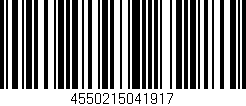 Código de barras (EAN, GTIN, SKU, ISBN): '4550215041917'