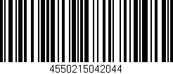Código de barras (EAN, GTIN, SKU, ISBN): '4550215042044'