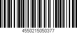 Código de barras (EAN, GTIN, SKU, ISBN): '4550215050377'
