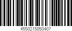 Código de barras (EAN, GTIN, SKU, ISBN): '4550215050407'