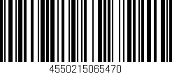 Código de barras (EAN, GTIN, SKU, ISBN): '4550215065470'