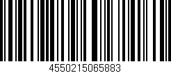 Código de barras (EAN, GTIN, SKU, ISBN): '4550215065883'