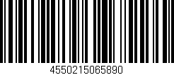 Código de barras (EAN, GTIN, SKU, ISBN): '4550215065890'