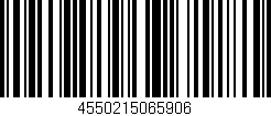Código de barras (EAN, GTIN, SKU, ISBN): '4550215065906'