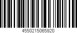 Código de barras (EAN, GTIN, SKU, ISBN): '4550215065920'