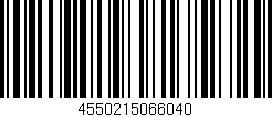 Código de barras (EAN, GTIN, SKU, ISBN): '4550215066040'