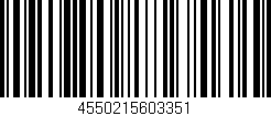 Código de barras (EAN, GTIN, SKU, ISBN): '4550215603351'