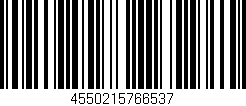 Código de barras (EAN, GTIN, SKU, ISBN): '4550215766537'