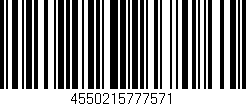 Código de barras (EAN, GTIN, SKU, ISBN): '4550215777571'