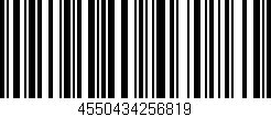Código de barras (EAN, GTIN, SKU, ISBN): '4550434256819'