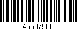 Código de barras (EAN, GTIN, SKU, ISBN): '45507500'