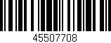 Código de barras (EAN, GTIN, SKU, ISBN): '45507708'