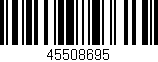 Código de barras (EAN, GTIN, SKU, ISBN): '45508695'