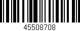 Código de barras (EAN, GTIN, SKU, ISBN): '45508708'