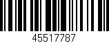 Código de barras (EAN, GTIN, SKU, ISBN): '45517787'