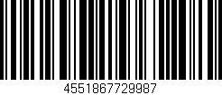 Código de barras (EAN, GTIN, SKU, ISBN): '4551867729987'