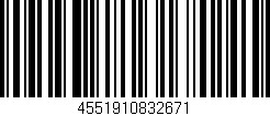 Código de barras (EAN, GTIN, SKU, ISBN): '4551910832671'