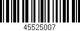 Código de barras (EAN, GTIN, SKU, ISBN): '45525007'