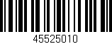 Código de barras (EAN, GTIN, SKU, ISBN): '45525010'