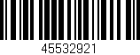 Código de barras (EAN, GTIN, SKU, ISBN): '45532921'