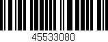 Código de barras (EAN, GTIN, SKU, ISBN): '45533080'