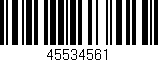 Código de barras (EAN, GTIN, SKU, ISBN): '45534561'
