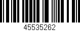 Código de barras (EAN, GTIN, SKU, ISBN): '45535262'