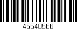 Código de barras (EAN, GTIN, SKU, ISBN): '45540566'