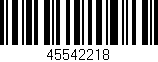 Código de barras (EAN, GTIN, SKU, ISBN): '45542218'